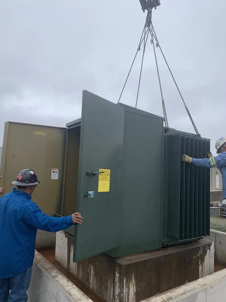 Daelim's pad mounted transformer installed in Canada