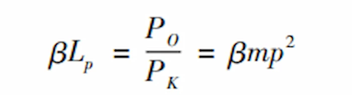 Critical load factor βLp formula