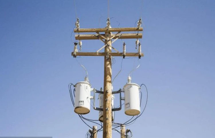 Power Transformers On Pole