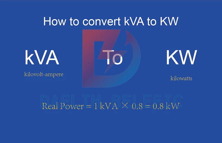 How to convert kVA to KW