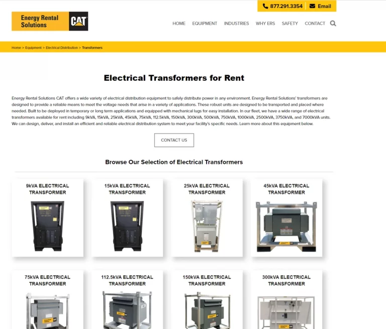 Transformer supplier in Texas- ERSC