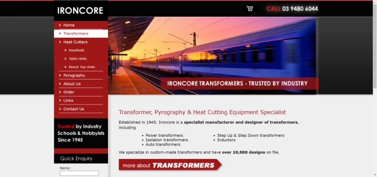 transformer manufacturers in Australia -ironcore